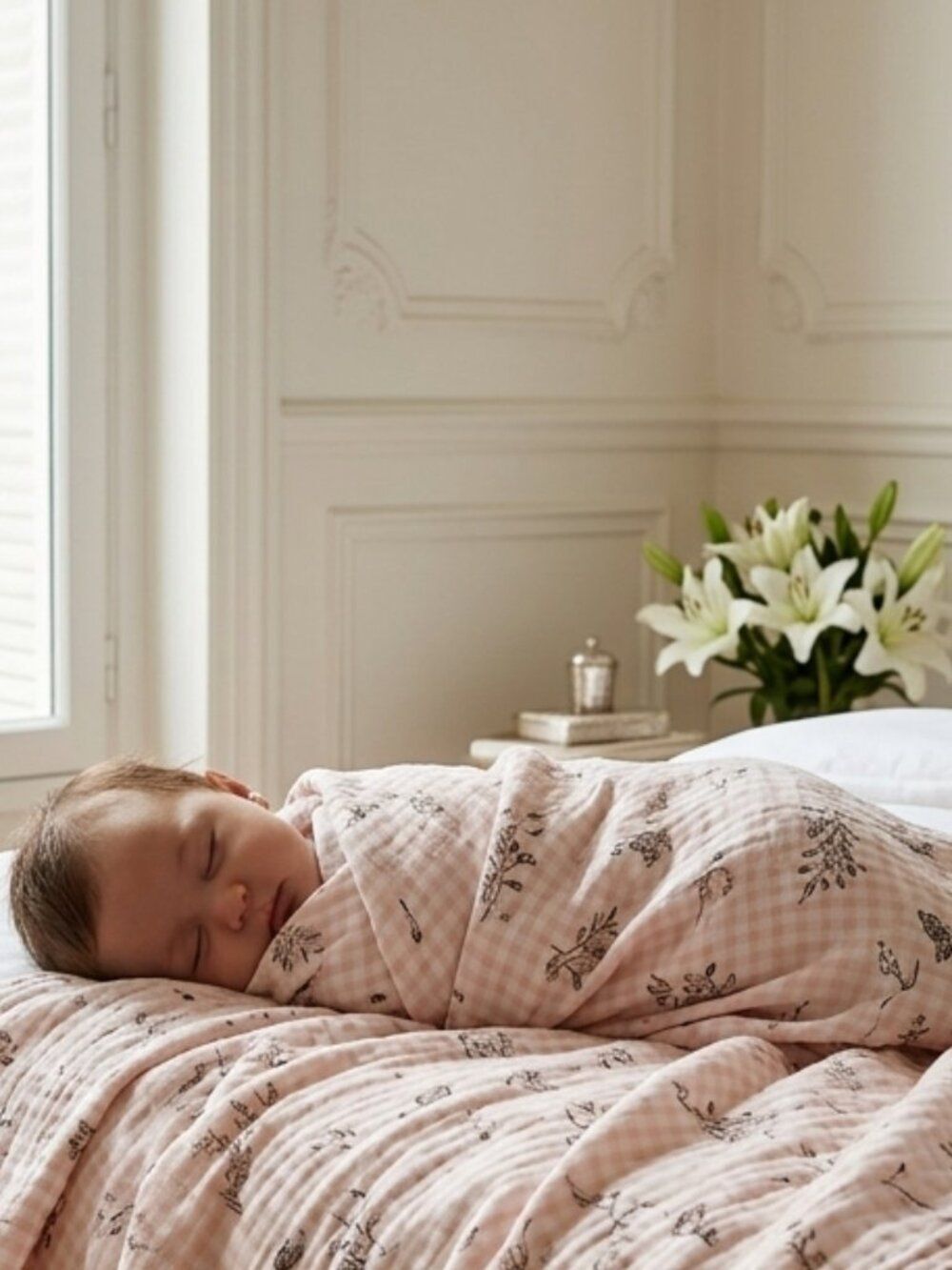 Aden + Anais Floral Patterned Swaddling Blanket